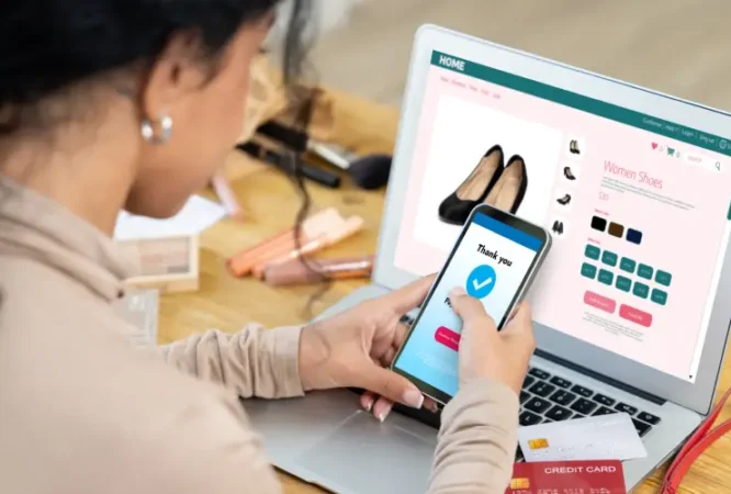 woman-shopping-online-internet-marketplace-browsing-sale-items-modern-lifestyle-use-credit-card-online-payment-from-wallet-protected-by-crucial-cyber-security-software
